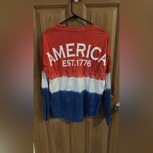 Red White Blue Long Sleeve Shirt